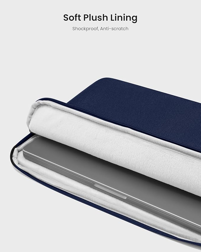 tomtoc Slim Laptop Sleeve for 16-inch MacBook Pro M4/M3/M2/M1 Pro/Max 2024-2019, XPS 15 Surface Book 3 The New Blade 16, Recycled Water-Resistant Protective Laptop Case Bag