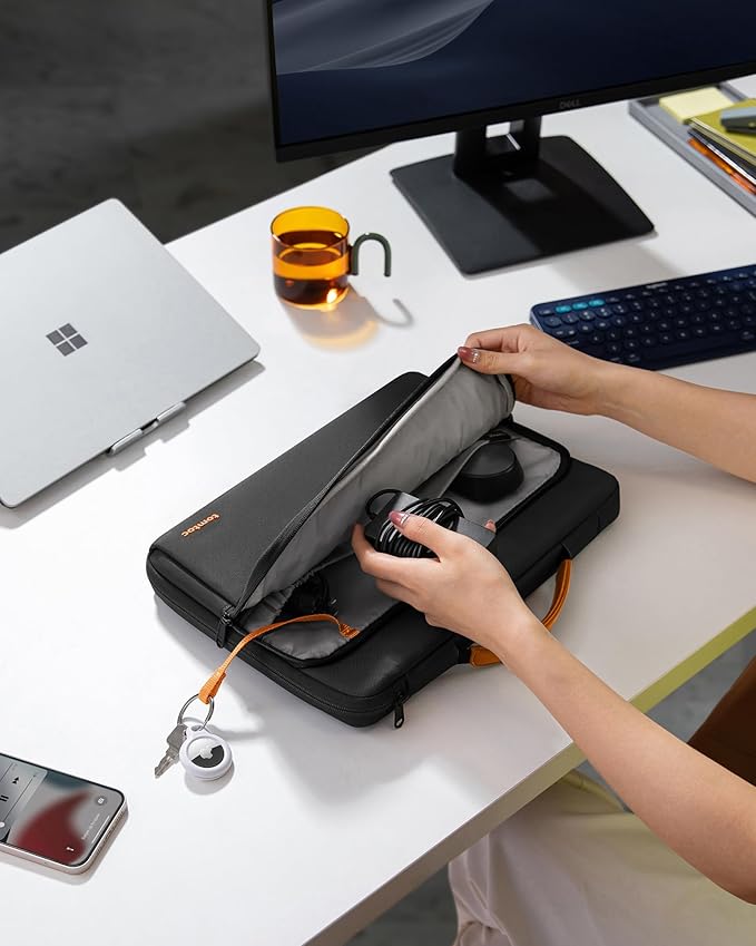 tomtoc 360 Protective Laptop Carrying Case for 15.6 Inch Acer Aspire 5 Slim Laptop, 15.6-16 Inch ASUS Strix G16/G15, Dell XPS 17, More Dell Lenovo ThinkPad 15 Inch Chromebook