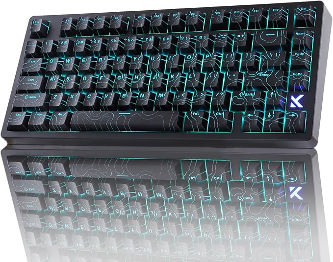 Hyekit x MCHOSE Jet 75 75% Wired Magnetic Switch Mechanical Gaming Keyboard, Rapid Trigger Hall Effect Keyboard, Hyper-Fast Adjustable Actuation, 8K Hz Polling Rate, RGB HotSwap, for PC/Mac, Black