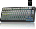 AULA S75 PRO Wireless Gaming Keyboard with Screen & Knob, Tri-Mode Hot Swappable Mechanical Keyboard 75%, Pre-lubed Switches, RGB Backlit, Side Printed PBT Keycaps, Creamy Sounding Computer Keyboards