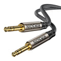 3.5mm Aux Cable 2FT/0.6m, Silver-Plated Wire Core Male to Male Cord for Headphones Car Home Stereos Speaker Compatible with iPhone iPad iPod Echo