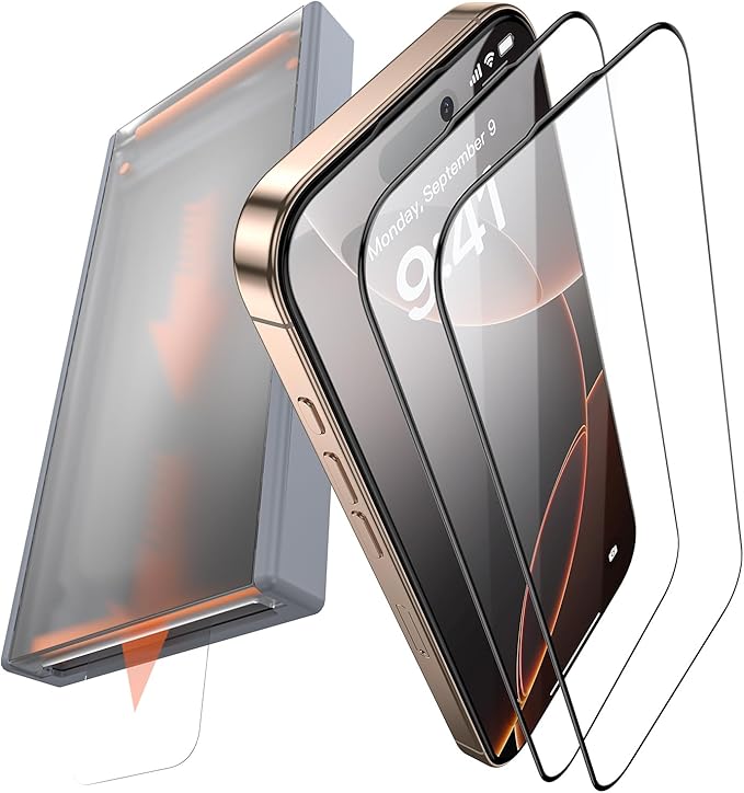 3 Pack for iPhone 15 Plus Tempered Glass Screen Protector, Dust Free CABIN, Auto Positioning, Bubble Free, High Definition, Easy Installation,9H+ Hardness