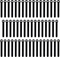 Self-Gripping Cable Ties by Wrap-It Storage, Black, 5 Inch Straps (50-pack) – Reusable Hook and Loop Cord Organizer Cable Ties for Cord Management and Desk or Office Organization