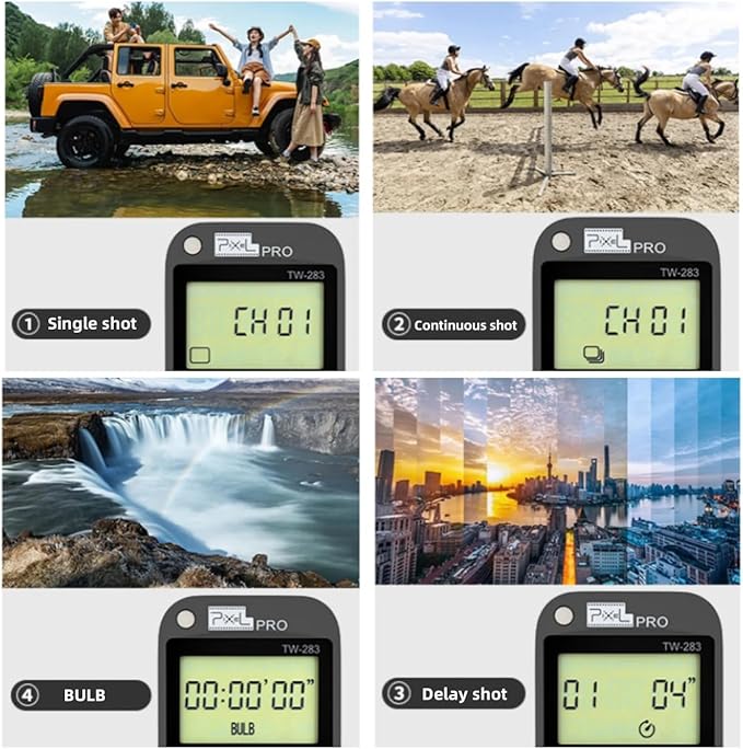 Pixel TW283-S1 Wireless Remote Trigger Timer Intervalometer Compatible with Sony a100 a200 a300 a350 a400 a450 a500 a550 a560 a580 a700 a850 a900 a37 a5 a5 a57 A65 A67 A77 A99 A77II A99II
