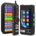 Multifunction RJ45 Network Caber Tester,Full Features UTP Cable Tester Cable Tracer,4" IPS Touch Screen Support TDR,DMM, VFL,OPM, POE++ Detect,Level Meter,Network Tools,RJ45 TDR, Cable Length,NCV