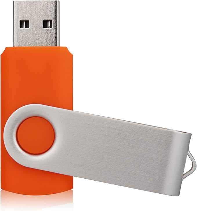 50 Pack 8GB USB Flash Drives - 50 Pack USB 2.0 Memory Sticks - Orange