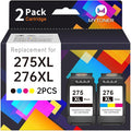 MYTONER 275XL 276XL Ink Cartridges Remanufactured Replacement for Canon Ink 275 276 for Canon Printer Ink 275 276 Black Color Combo Pack for Pixma TS4720 TS3722 TR4700 TS3522 TR4722 TS3500 TS3700