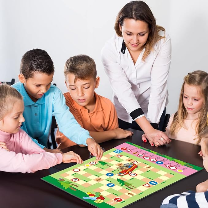 Zhanmai 10 Pcs Blank Game Board 18 x 18 Inches Quad Fold Dry Erase Make Your Own Game Board Folding Cardboard for School Classroom DIY Games Entertainment Activities