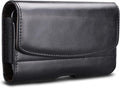 Phone Holster for iPhone 16 15 14 Pro Max 13 12 11 XR X XS SE 8 Plus 7 Plus 6s 6 Nylon Cell Phone Pouch Belt Holder Carrying Case with Belt Clip Loops,Black