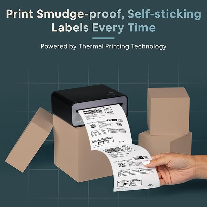 Wireless Return Label Printer – Compact, Battery-Powered & Easy-to-Use Package Returns from Home