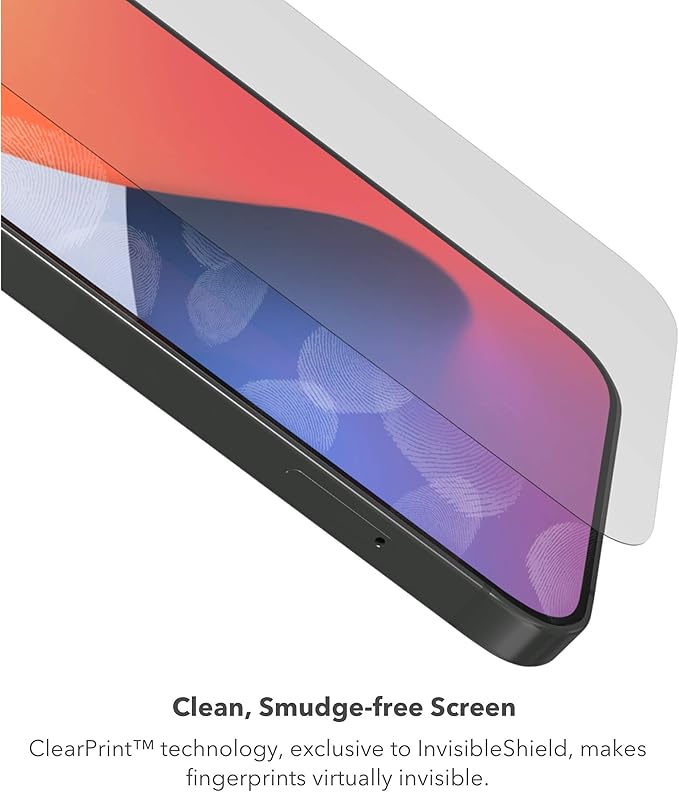 ZAGG InvisibleShield Glass Elite Privacy+ Screen Protector for iPhone 12 Pro Max, Two-Way Privacy Filter, 4X Stronger, Anti-Fingerprint Technology, Easy to Install