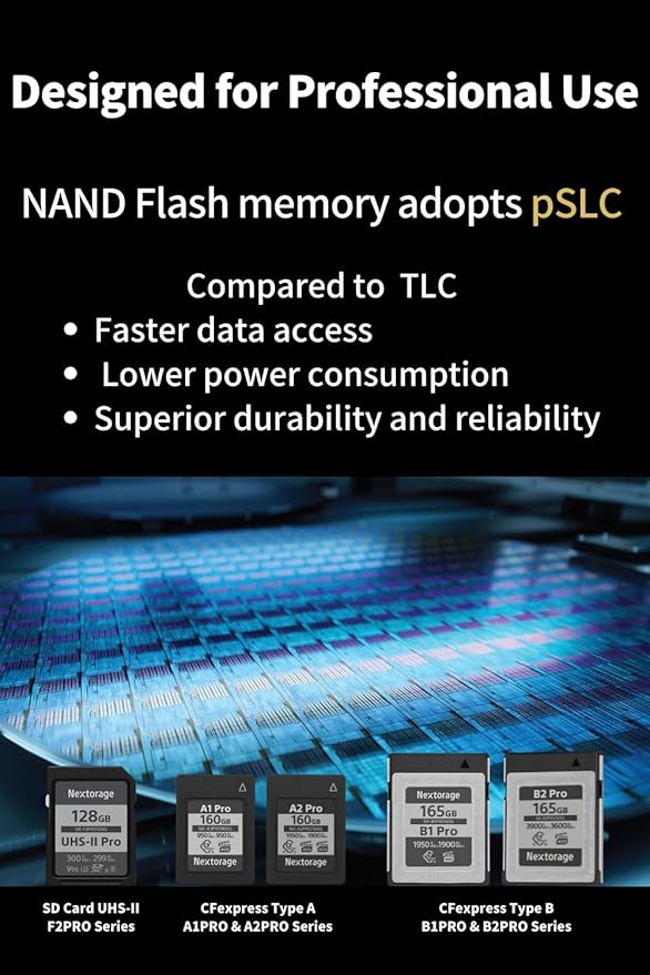 Nextorage 64GB 2pack SDXC UHS-II V90 SD Card Japanese Brand pSLC Max. Write Speed 299MB/s Max. Read Speed 300MB/s 4K Recording F2PRO Series 2P-F2PRO64G SDXC Card for Digital Camera