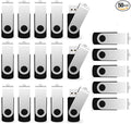 USB Flash Drive 16GB 50 Pack, Bulk USB 2.0 Flash Drives Thumb Drive Swivel Memory Stick Jump Drive Pen Drive,16 gig 50 Pieces