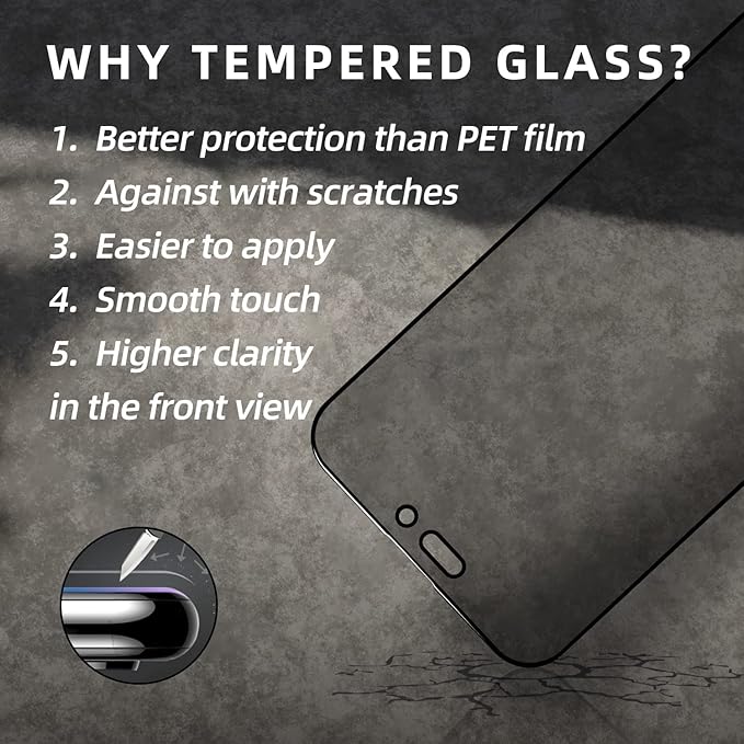 EGKimBa for iPhone 17 Pro Privacy Screen Protector, Gradient Color Tempered Glass, Bubble Free, Easy Installation, Auto Dust-Elimination, Anti Blue Light