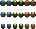 Silicone Replacement Earbud Tips Ear Tips Fit Most in-Ear Earbuds(Inner Hole 3.8mm -5.1mm) Headphone Rubber Tips Earbud Covers 9 Pairs S M L
