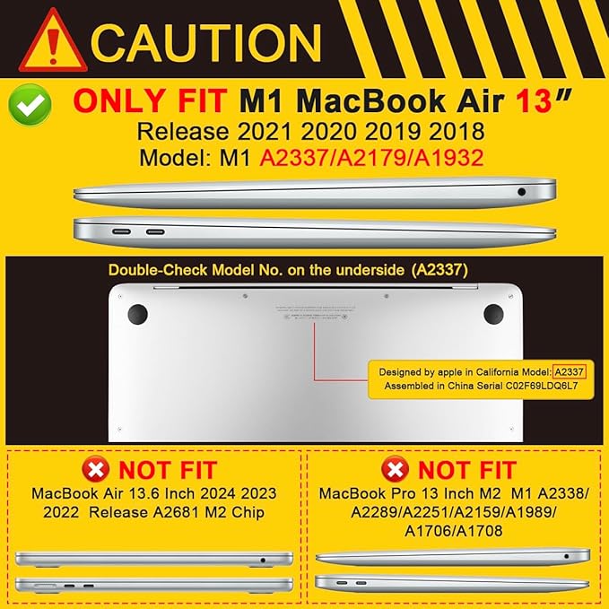 Batianda Case for M1 MacBook Air 13 Inch Model A2337 A2179 A1932 2021 2020 2019 Release,3D Painted Creative Series Design Hard Shell with Keyboard Cover & Screen Protector, Cosmonaut