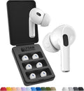 Foam Masters Ultra-Premium Memory Foam Ear Tips for AirPods Pro 1st & 2nd Gen | 3 Pairs | Black Magic Ver 6.0 | Secure | Comfort | Better Noise Cancel | Replacement Buds – White, Assorted S/M/L