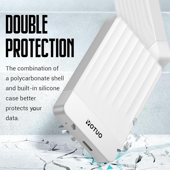 Portable External Hard Drive Storage Expansion Mobile HDD USB 3.0 for PC, Mac, Desktop, Laptop, PS4, PS5, Xbox One X/S, Xbox 360, Xbox Series X/S, Office & Game (White, 1TB)