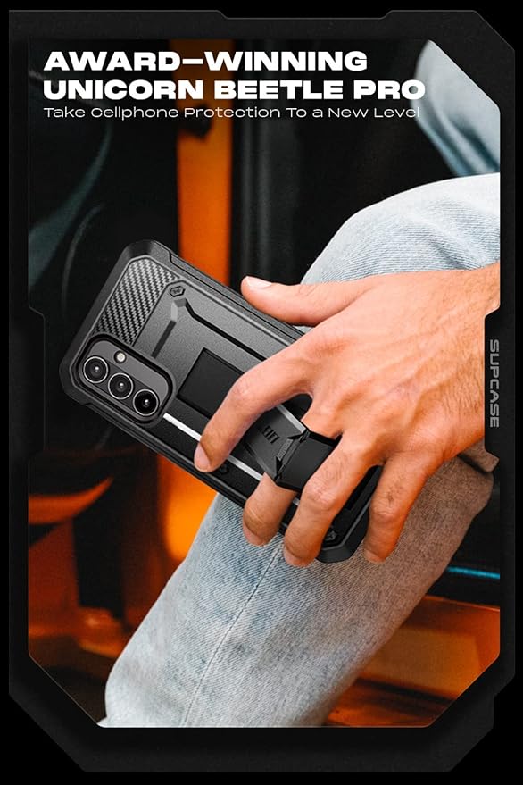 SUPCASE Unicorn Beetle Pro for Samsung Galaxy A54 Case with Stand [Built-in Screen Protector][Military-Grade Protection] 360 Full-Body Rugged Holster & Kickstand Phone Case for Galaxy A54 5G, Black