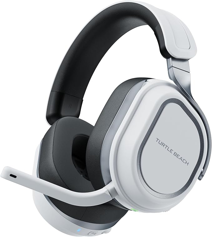 Turtle Beach Stealth 700 Gen 3 Wireless Multiplatform Amplified Gaming Headset for PS5, PS4, PC, Mobile – 60mm Drivers, AI Noise-Cancelling Mic, Bluetooth, 80-Hr Battery, Dual Transmitters – White