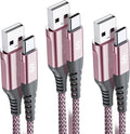 sweguard USB Type C Charger Cable [3-Pack,10ft+6.6ft+3.3ft] iPhone 16 Charger Nylon Braided Cord for iPhone 16 15 Pro Max Plus Samsung Galaxy S24 S23 S22 S21 S20 S10 Note 20 10 A54 Pixel LG Moto PS5