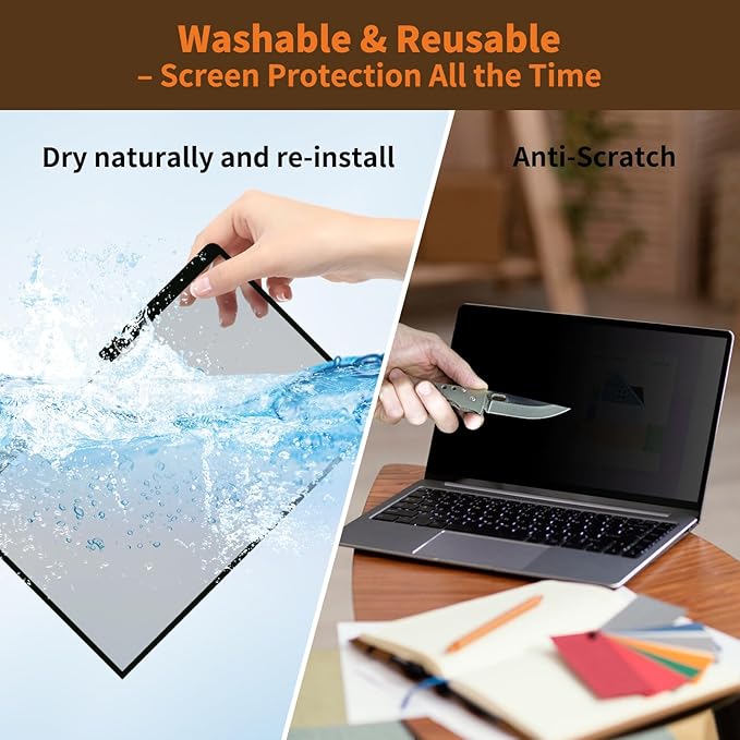 Privacy Screen for MacBook Pro 14 Inch (2021-2024, M1, M2, M3, M4), Removable Anti-Spy Filter for Mac Pro 14.2", Eye Protection HD Anti-Scratch