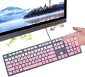 Dell Keyboard Cover & Skin for Wired KB216 & Wireless KM636, Inspiron AIO 3475/3670/3477 - Ombre Pink