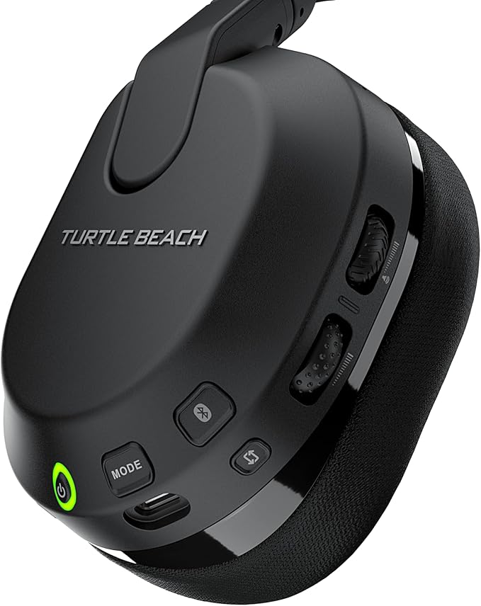 Turtle Beach Stealth 600 Wireless Multiplatform Amplified Gaming Headset for PC, PS5, PS4, & Mobile – Bluetooth, 80-Hr Battery, Noise-Cancelling Flip-to-Mute Mic, Waves 3D Audio –Black