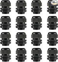 PENGLIN Cable Glands 3/4" NPT Nylon Cable Connector, Strain Relief Cord Connector, IP68 Waterproof Adjustable Locknut(3/4 Inch (16-Pack))