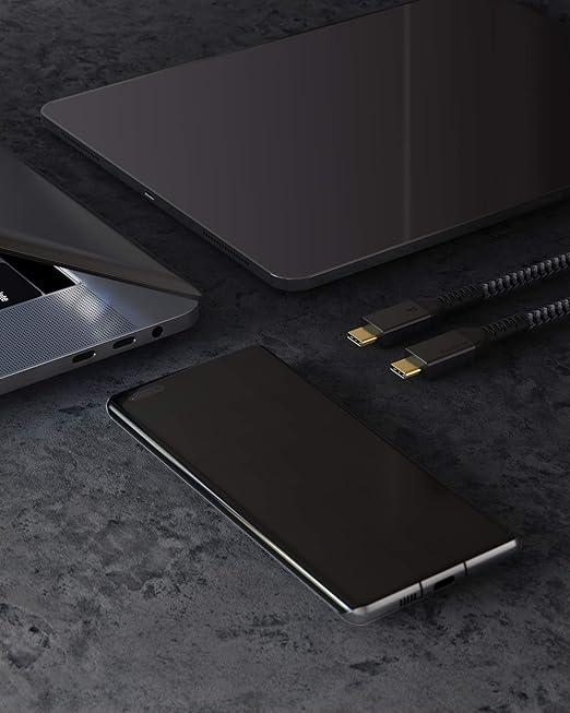 Maxonar [1.6Ft] Thunderbolt 4 Cable, Short Thunderbolt Cable 40Gbps with 240W Charging and 8K/5K@60Hz Compatible with Thunderbolt 4/3, USB4, and USB C