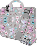 Universal Laptop Shoulder Bag 13-17.3 Inch Shockproof Briefcase with Multi-Pockets & Adjustable Strap for MacBook Pro/Air