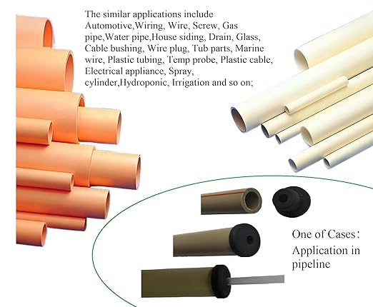 10 pcs 13/16" Drill Hole，3/8" ID Black Silicone Top hat Rubber Grommets for Wiring，Automotive，Firewall，Hole Plug，Desk，Screw，Water and Gas Pipe，Drain，House Siding，Cable Bushing，Glass，Wire Plug