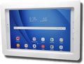 TABcare Anti-Theft Acrylic VESA Enclosure for Galaxy TAB Active3 & Active5 8.0 with Free Wall Mount Kit & 90-Degree Angle USB C Cable (White)
