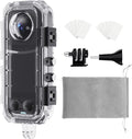 HONGDAK Invisible Dive Case for Insta360 X4, 45m/147ft Waterproof Case Protective Underwater Diving Housing Shell for Insta360 X4 with with Bracket Accessories & Anti- Fog Inserts
