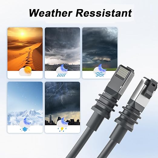 150FT Starlink Gen 3 Replacement Cable for Rectangular Satellite - Waterproof Outdoor V3 Standard
