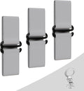 RESPECTED-BRO-3-PCS-Elastic-Strap for Magnetic Phone Grip Stand with Finger Strap, 4-in-1 Magnetic Ring Holder, Kickstand and Elastic Strap for Smartphones (Silver)