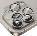 Tensea for iPhone 16 Pro/iPhone 16 Pro Max/iPhone 15 Pro/iPhone 15 Pro Max Camera Lens Protector, Metal Aluminum Alloy Tempered Glass Cover Camera Screen Protector Accessories, Case Friendly