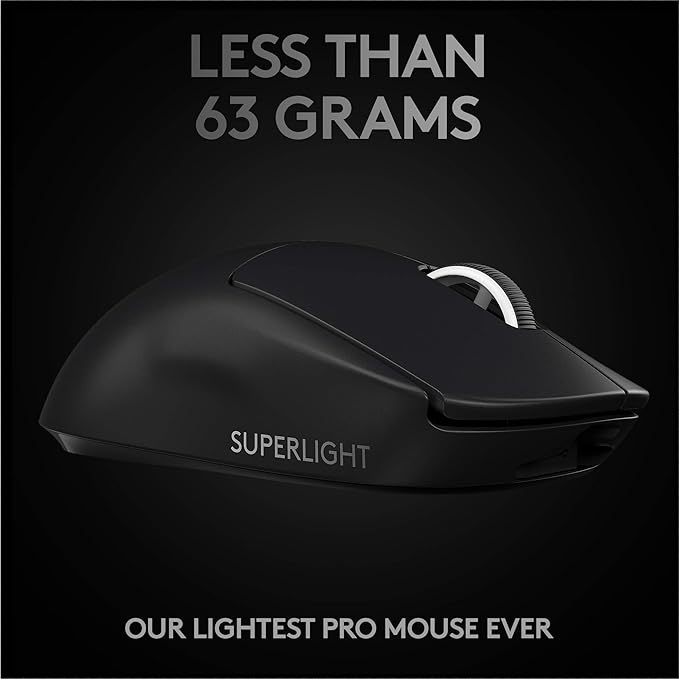 Logitech G Pro X Wired Gaming Headset + G PRO X Superlight Wireless Gaming Mouse - Black