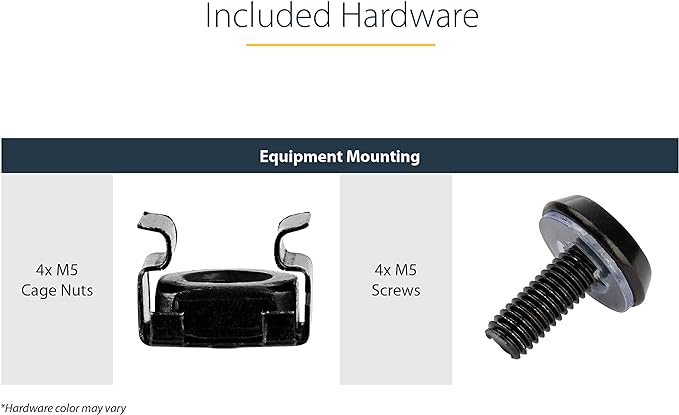 StarTech.com 2U Server Rack Shelf - Universal Vented Rack Mount Cantilever Tray for 19" Network Equipment Rack & Cabinet - Heavy Duty Steel - Weight Capacity 50lb/23kg - 16" Deep Shelf, TAA