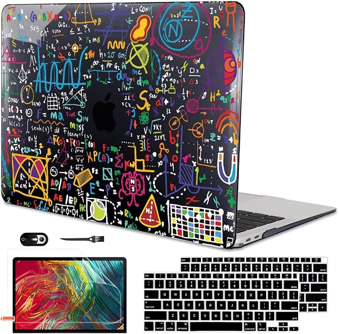 for MacBook Air 13 Inch Case 2018 2019 2020 2021 Release A2337 M1 A1932 A2179 Touch ID, Plastic Hard Case Keyboard Skin Screen Protector Webcam Cover for Mac Air 13 2021, Abundant Formula