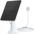Solar Panel Charger Compatible with Arlo Pro 5S/Pro 4/Pro 3/Pro 3 Floodlight/Ultra/Ultra 2 Camera, 6V 4.5W Solar Panels Charging IP65 Weatherproof w/ 9.8ft Charging Cable Adjustable Wall Mount, 1 Pack