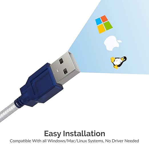 SABRENT USB 2.0 to Serial (9 Pin) DB 9 RS 232 Converter Cable, Prolific Chipset, Hexnuts, [Windows 10/8.1/8/7/VISTA/XP, Mac OS X 10.6 and Above] 6 Feet (CB-9P6F)