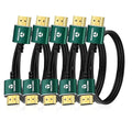 Slim HDMI Cables 3.3FT 5Pack, Ultra Soft & Thin HDMI to HDMI Cord, Extreme Flexible & Skinny HDMI Wire Supports High Speed 4K@60Hz 18gbps 2160p 1080p