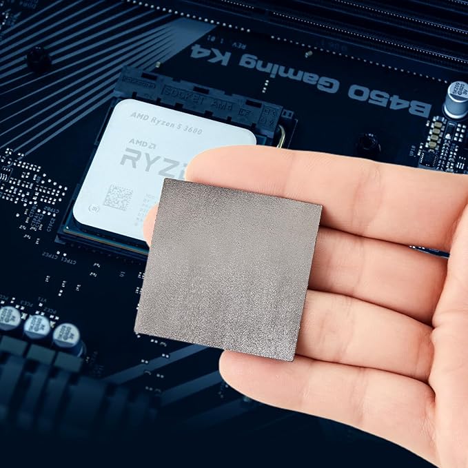 Thermal Pad,50 * 50 * 0.2mm,Graphene Thermal Pads for GPU/CPU/SSD/Electronics - Highly Efficient,Compressible (50 * 50mm)