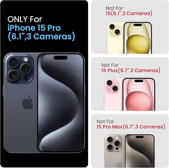 FireNova Designed for iPhone 15 Pro Case, Silicone Upgraded [Camera Protection] Phone Case with [2 Screen Protectors], Soft Anti-Scratch Microfiber Lining Inside, 6.1 inch, Alpine Green