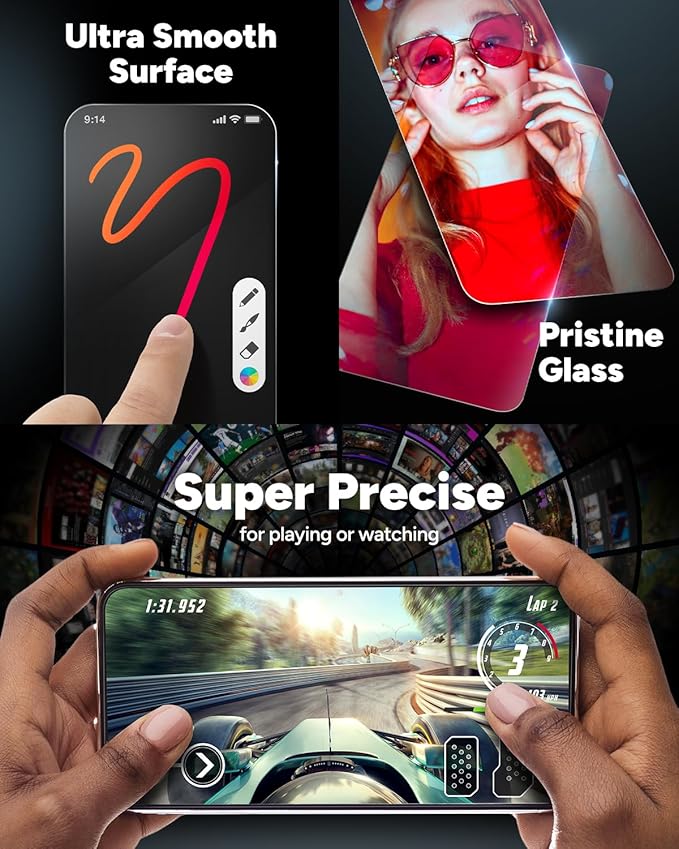 ZAGG InvisibleShield Glass Elite Anti-Glare iPhone 15 Screen Protector - 5X Stronger with Reinforced Edges, Scratch & Smudge-Resistant Surface, Matte Finish, Easy to Install