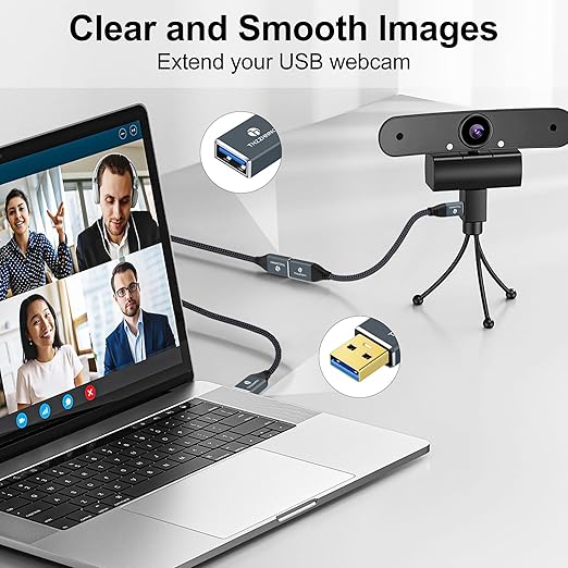 USB 3.0 Extension 26FT, USB Male to Female USB 3.0 Extender Cable for Webcam, Camera, Phone, USB hub, Mouse, Keyboard, Printer, Hard Drive, Headset