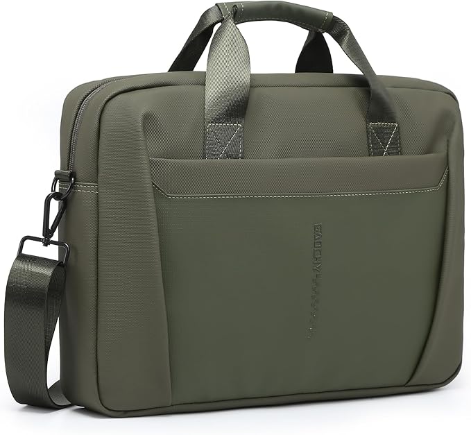 13-14 Inch Laptop Shoulder Bag Business Briefcase Water Resistant Computer Messenger Bags Compatible with MacBook Pro 14, MacBook Air 13 M4, HP, Dell, ASUS Notebook, Green