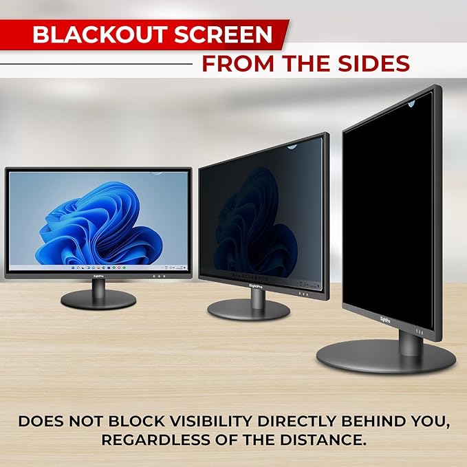 23.8 Inch 16:9 [2 Pack] Computer Privacy Screen Filter for Monitor - Privacy Shield and Anti-Glare Protector