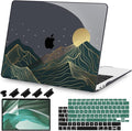 Teryeefi for MacBook Air M1 13 inch Case 2018 2019 2020 (Model A2337 A2179 A1932) with Touch ID & Retina, Printing Hard Shell Case + Keyboard Cover + Screen Protector, Landscape